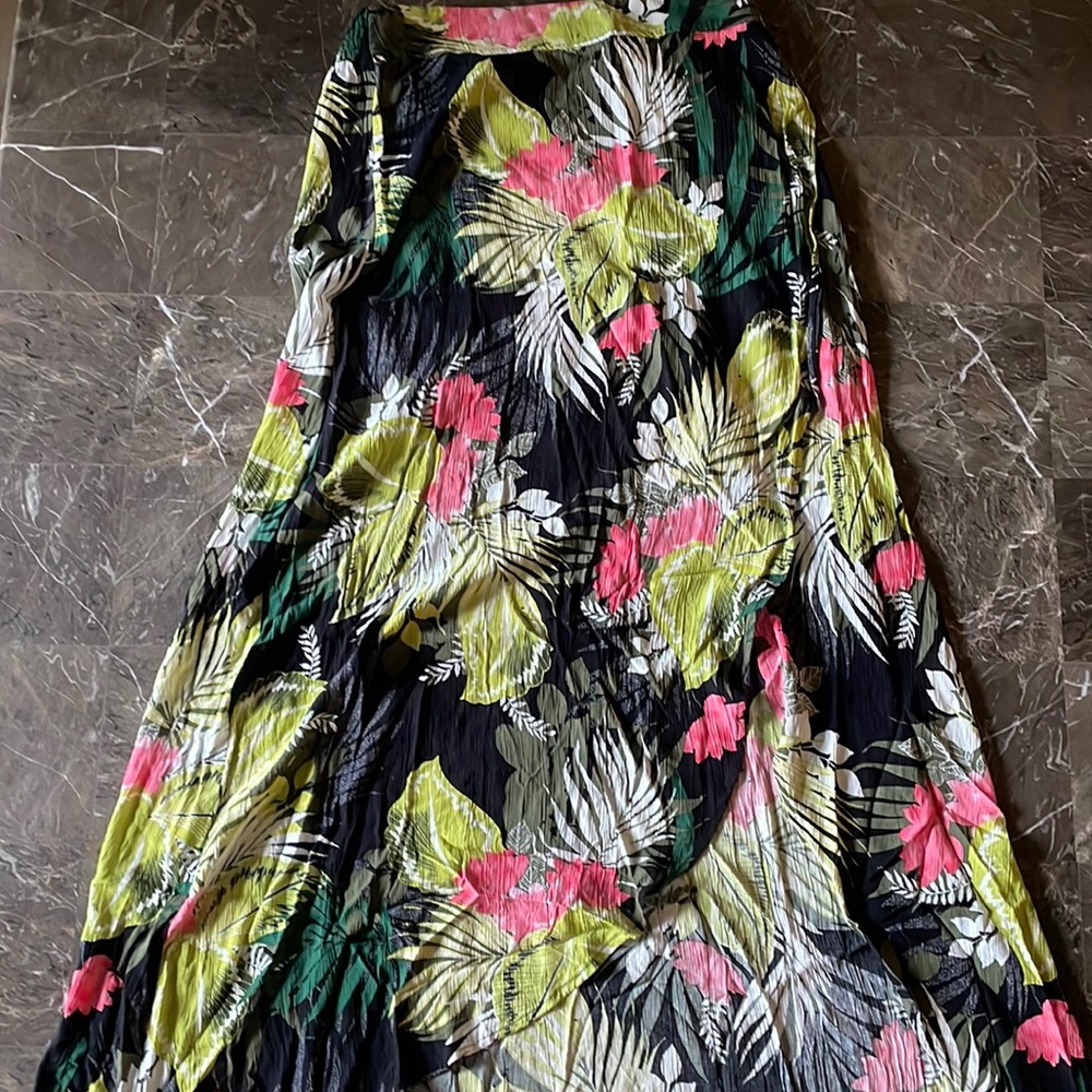 Express Tropical Maxi Skirt
